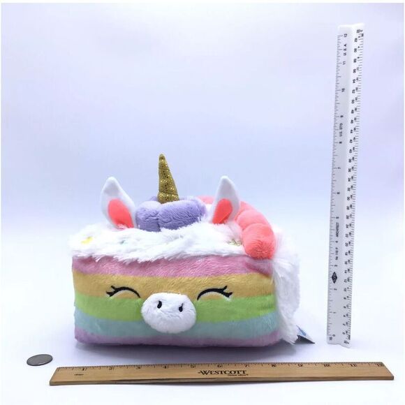 Squishable Unicorn Rainbow Cake Plush Toy‎ OSG Girls Stuffed Animal - Picture 12 of 13
